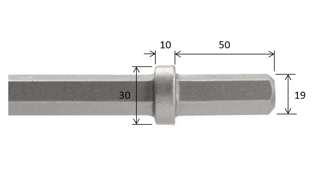 6-kant 19 x 50 mm