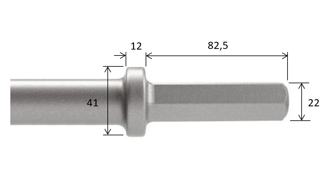 6-kant 22 x 82,5 mm