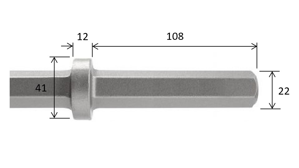 6-kant 22 x 108 mm