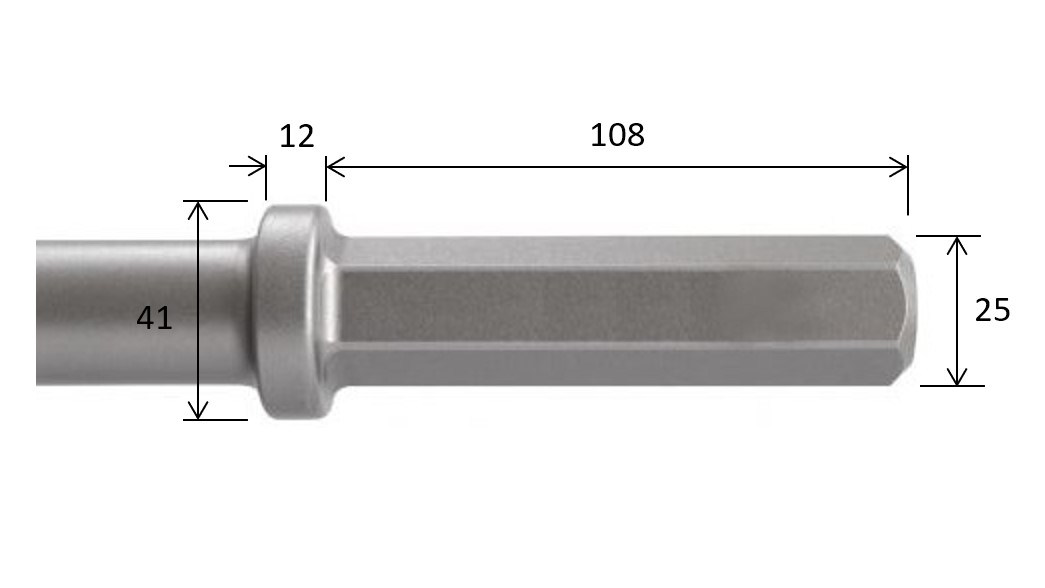 6-kant 25 x 108 mm